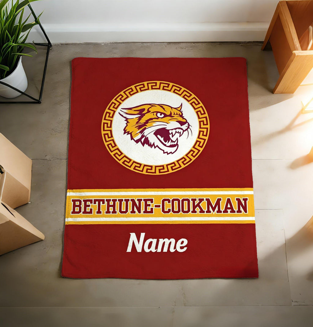 Personalized Bethune Cookman Blanket – BCU Alumni Grad Tailgate Throw Dorm Decor