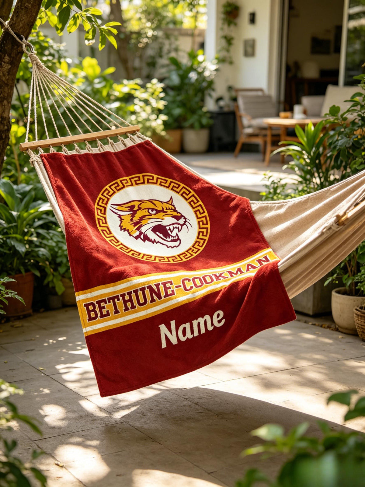 Personalized Bethune Cookman Blanket – BCU Alumni Grad Tailgate Throw Dorm Decor