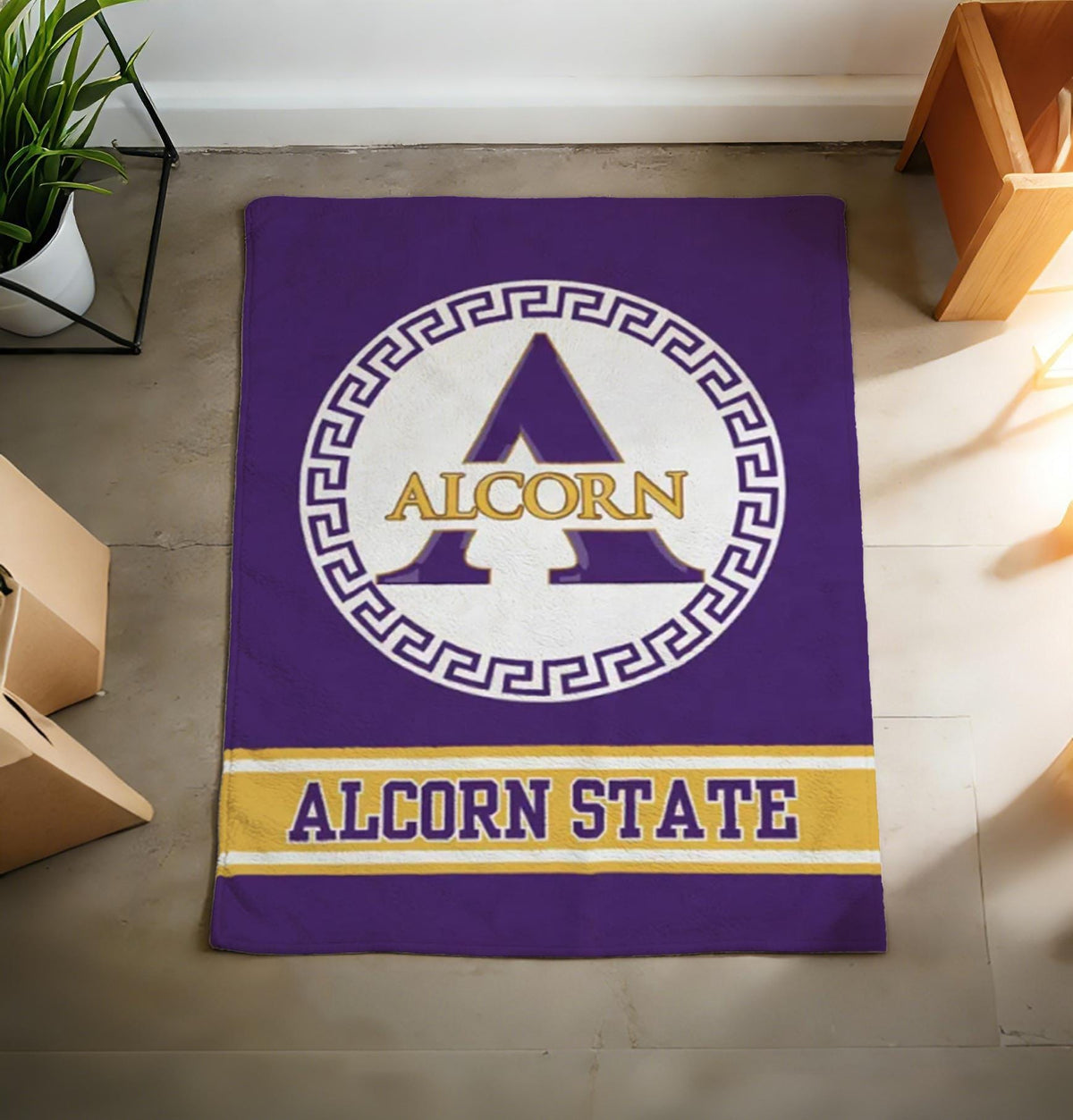 Alcorn State University Plush Blanket – Game Day Throw, Dorm Decor, Graduation Gift