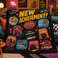 Mongo Is Appalled Dungeon Crawler Carl Blanket, Princess Donut And Mongo Fleece Blanket, New Achievement, Bookish Throw For Bed Couch Sofa
