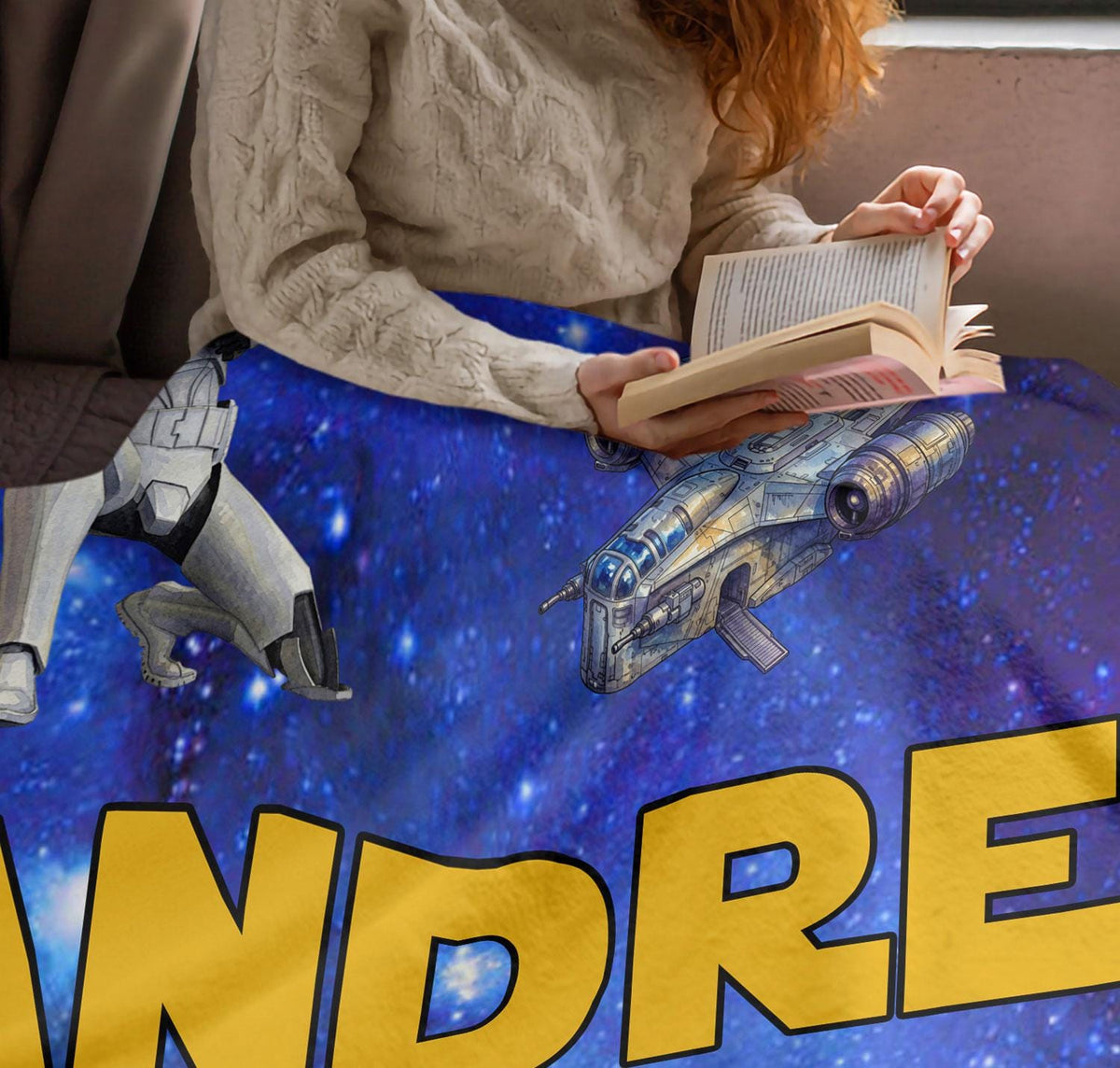 Custom Name DisneyStar Wars Blanket, Personalized Star Wars Blanket for Kids Baby, Star Wars Birthday Blanket, Disney Nursery Decor