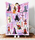Personalized Disney Villains Blanket, Custom Name Villains Blanket, Disney Witch Maleficent Ursula Evil Queen Blanket, Disney Halloween Gift