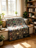 Old School RuneScape Skill Grid Blanket Soft Throw, Maxed Account OSRS Fan Keepsake Gift