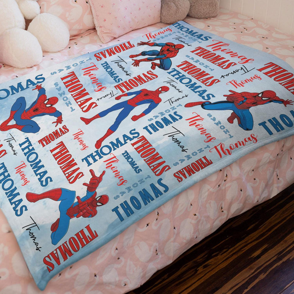 Personalized Disney Avenger Blanket, Custom Name Mavel Avenger Blanket, SuperHero Blanket, Birthday Boys Gift, Custom Hero Baby Name Blanket