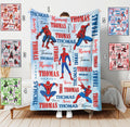 Personalized Disney Avenger Blanket, Custom Name Mavel Avenger Blanket, SuperHero Blanket, Birthday Boys Gift, Custom Hero Baby Name Blanket