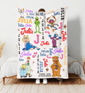 Personalized Disney The Muppets Blanket, Custom Name Disney Kermit Gonzo Rizzo Piggy Blanket, The Muppet Show Blanket, Muppet Blanket