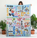 Custom Name Disney Cruise Blanket, Personalized Mouse And Friends Cruise Blanket for Kids Baby, Disney Cruise blanket, Disney Travel Blanket