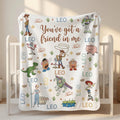 Custom Name Toy Story Baby Blanket, Personalized Toy Story Plushy Blanket, Personalized Baby Boy Shower Gift, Nursery Disney Baby Blanket