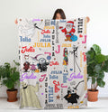 Personalized The Nightmare Before Christmas Blanket, Custom Name Nightmare Christmas Blanket, Toy Story Nursery Decor, Christmas Gift