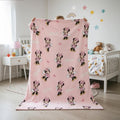 Custom Name Minnie Mouse Blanket, Custom Name Disney Minnie Blanket, Disney Blankets, Minnie Birthday Gifts, Kid Name Blanket