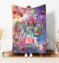 Personalized Disney Avenger Blanket, Custom Name Mavel Avenger Blanket, SuperHero Blanket, Birthday Boys Gift, Custom Hero Baby Name Blanket