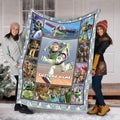 Personalized Buzz Lightyear Toy Story Blanket, Toy Story Custom name Disney blanket, Woody Jessie Toy Story Blanket, Gift Christmas for kid