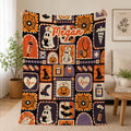 Nurse Halloween Woven Blanket, Spooky Blanket, RN Gift, Cozy Throw, Nurse Woven, Retirement Blanket, Custom Nurse Blanket Gift