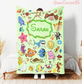Custom Name Finding Nemo Baby Blanket, Personalized Disney Nemo Dory Blanket, Nemo Nursery Baby Blanket, Finding Nemo Birthday Gift