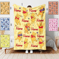 Personalized Winnie the Pooh Blanket, Pooh And Friend Blanket, Pooh Bear Nursery Decor Soft Fleece Blanket,Custom Baby Blanket,New Baby Gift