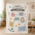 Personalized CNA Appreciation Blanket, Thank You Gifts for Women, Men, Friend, Thank You Gifts for Women, Men, Friend, Appreciation Blanket