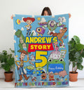 Custom Name Disney Toy Story Blanket, Personalized Toy Story Blanket, Toy Story Nursery Decor, You've Got A Friend In Me, Birthday Gift Kids