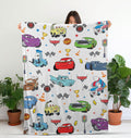 Disney Cars Blanket, Pixar Cars Blanket, Lightning McQueen Baby Blanket, Baby Shower, Disney Cars Birthday Gift For Boy, Disney Home Decor
