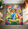 Princess Group Custom Name Blanket Soft Throw, Mushroom Flannel Keepsake Gift For Girls