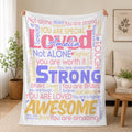 Inspirational Blanket, Get Well Soon Gift for Women, Healing Blanket, Feel Better Gift After Surgery, Encouragement Gift, Thinking of You