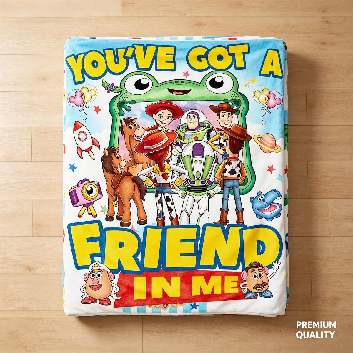 Toy Story Blanket, Disney Blanket, Custom Kids Blanket, You've Got A Friend In Me, Buzz Lightyear Woody, Cute Birthday Gift