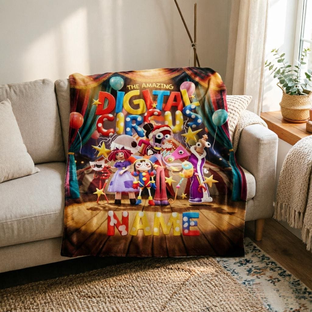 Multi Background TADC Custom Blanket Soft Throw, Fluffy Fleece Throw, Exclusive Fan Gift