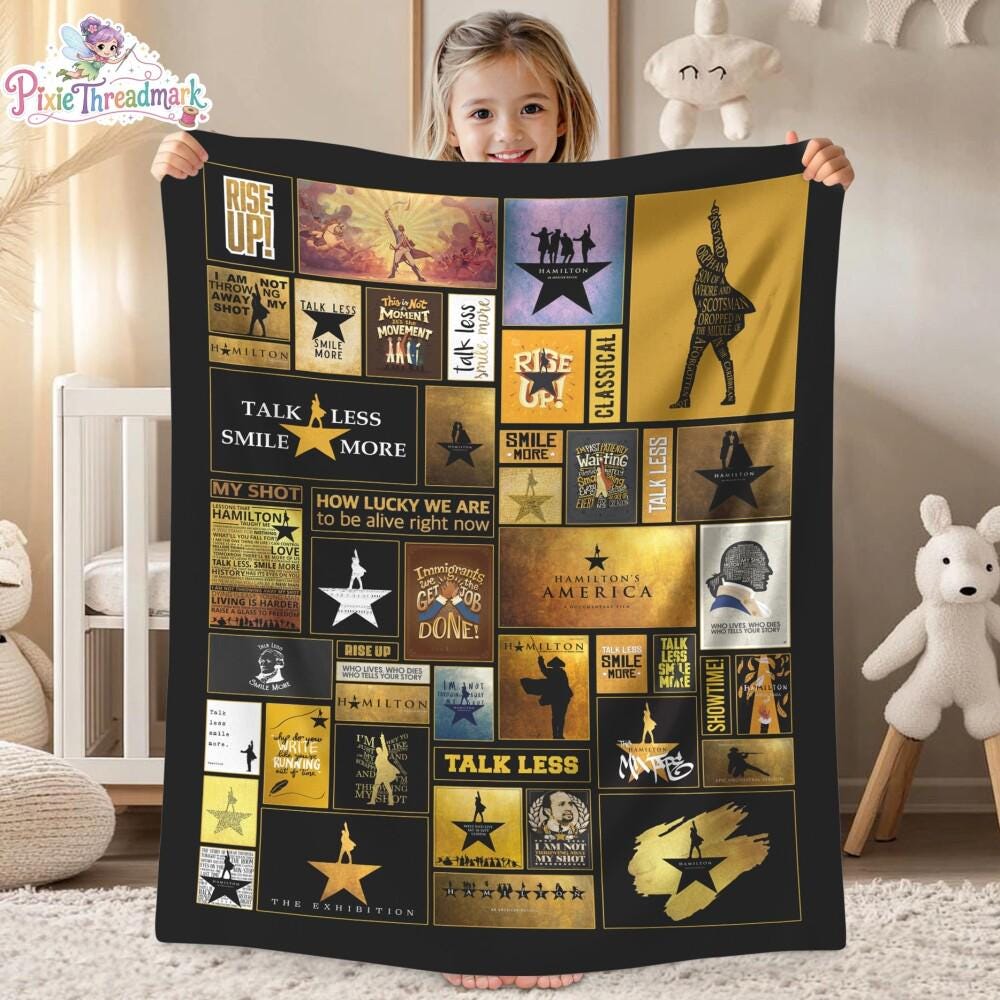 Alexander Hamilton Blanket, Hamilton Throw Blanket, Hamilton Musical Blanket, Hamilton Fan Gifts, Christmas Gifts