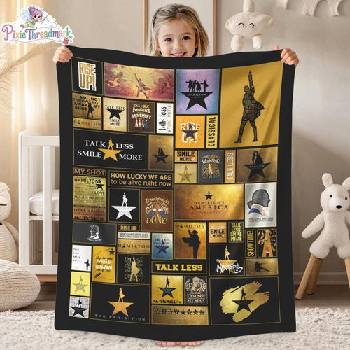 Alexander Hamilton Blanket, Hamilton Throw Blanket, Hamilton Musical Blanket, Hamilton Fan Gifts, Christmas Gifts