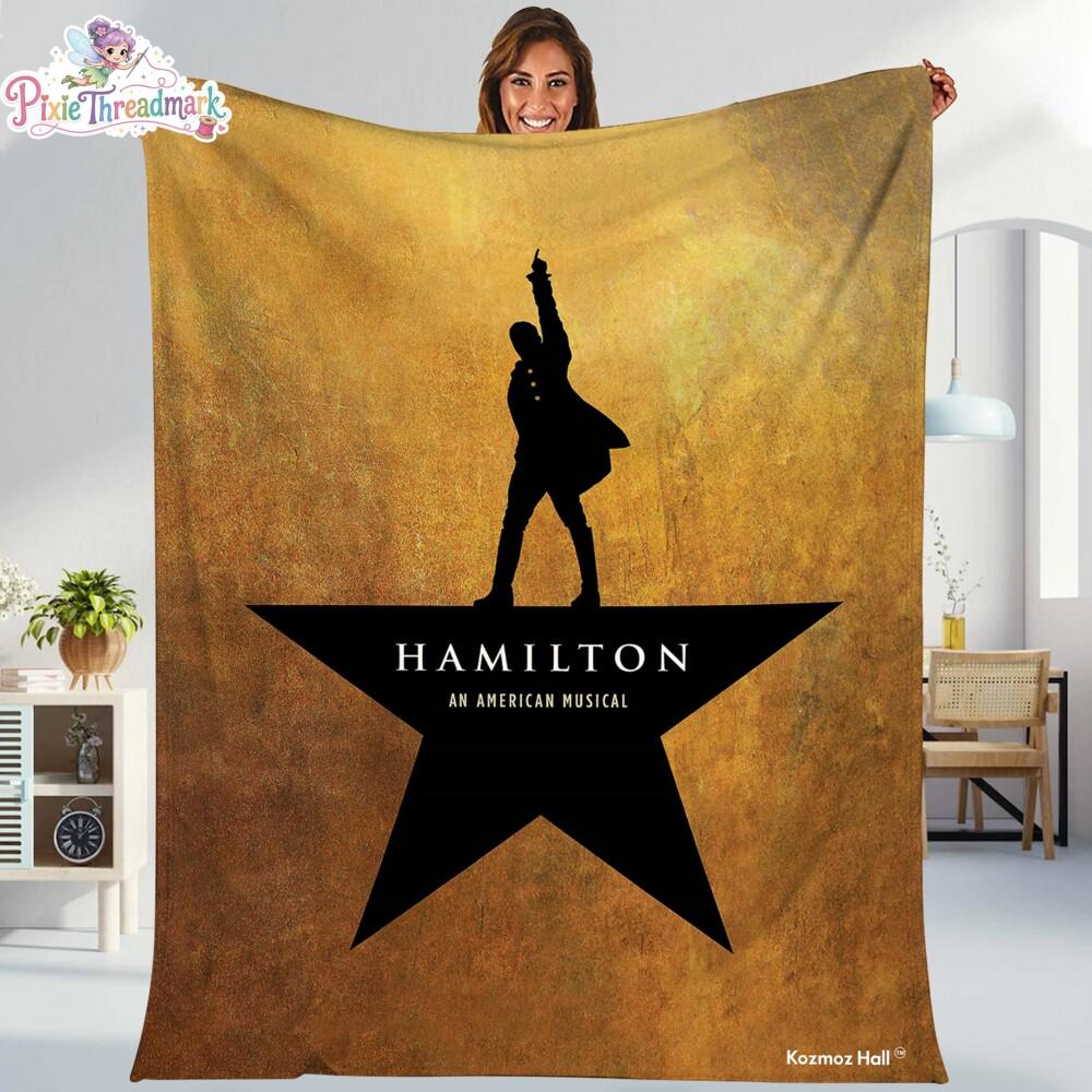 Alexander Hamilton Fleece Blanket, Hamilton Throw Blanket, Hamilton Musical Blanket, Hamilton Fan Gifts, Christmas Gifts Blanket