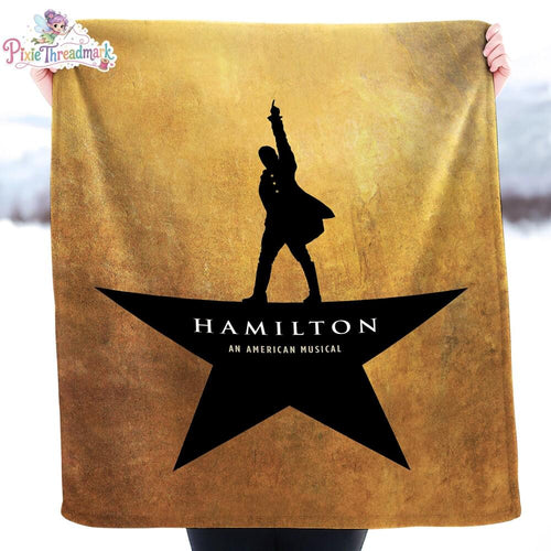 Alexander Hamilton Fleece Blanket, Hamilton Throw Blanket, Hamilton Musical Blanket, Hamilton Fan Gifts, Christmas Gifts Blanket