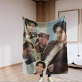 Kim Taehyung Blanket, Winter Baer gift, Taehyung gift, Army fan gift, K-pop merch Blanket, Cute Cozy K-Pop Blanket, Artistic K-Pop gift,