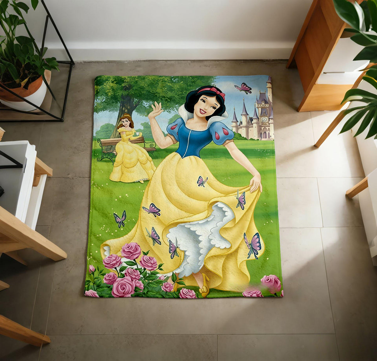 Snow White Blanket Soft Throw, Lovely Surprise Gift For Little Dreamy Girls