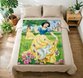 Snow White Blanket Soft Throw, Lovely Surprise Gift For Little Dreamy Girls