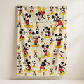 Personalized Disney Mickey Mouse Woven Fleece Blanket, Magic Kingdom Soft Blanket, Cartoon Style Gift for Boys and Girls, Christmas Gift