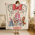 Disney Winnie the Pooh Blanket, Holiday Fleece (Custom Sizes Available)