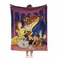 Personalized Princess Castle Blanket, Custom Name Fairy Tale Throw, Magical Gift for Girls and Kids