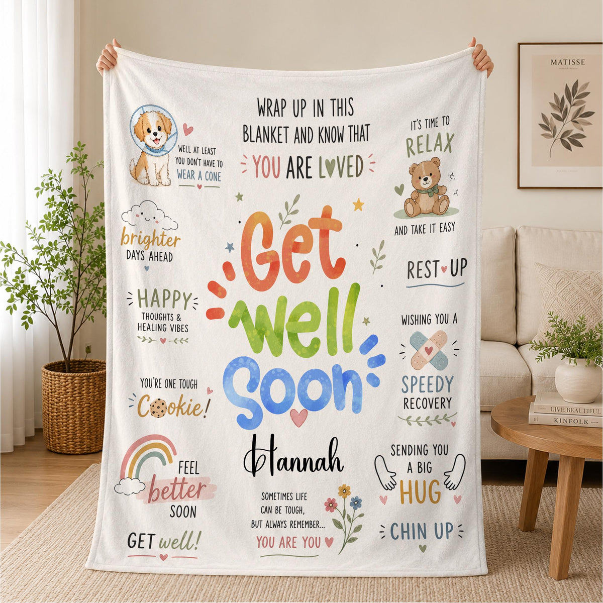 Get Well Soon Gifts, Warm Hug/Healing Inspirational Gifts, Thinking of You/Cancer Care/Sympathy/After Surgery Gifts, Feel Better Gifts