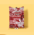 Funny Dr Pepper Quote Blanket Custom Name Collage Throw Red Soda Lover Bedding I Am A Pepper Fan Decor Funny Drink Gift
