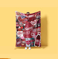 Ultimate Dr Pepper Flavor Collection Blanket Custom Name Throw Diet Cherry Vanilla Soda Art Bedding Fan Room Decor Gift