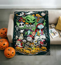 Personalized Nightmare Before Christmas Soft Throw Blanket, Gift For Young Fans
