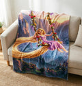 Rapunzel Blanket, Disney Princess Tangled Blanket, Flynn Rider Throw Blanket, Disney Princess Girl Boy Gift Blanket