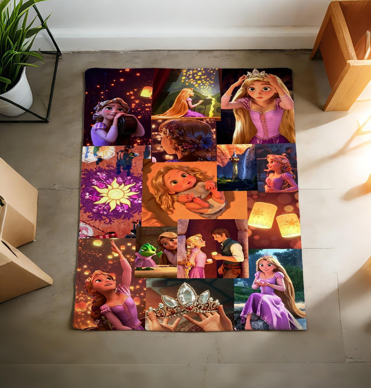 Rapunzel Blanket, Disney Princess Tangled Blanket, Flynn Rider Throw Blanket, Disney Princess Girl Boy Gift Blanket