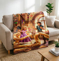 Rapunzel Blanket, Disney Princess Tangled Blanket, Flynn Rider Throw Blanket, Disney Princess Girl Boy Gift Blanket