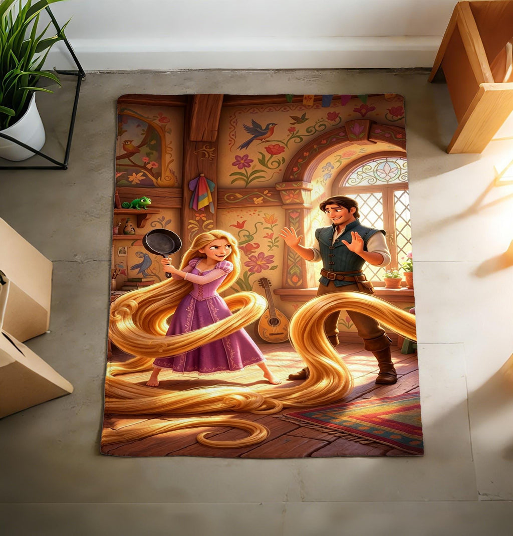 Rapunzel Blanket, Disney Princess Tangled Blanket, Flynn Rider Throw Blanket, Disney Princess Girl Boy Gift Blanket