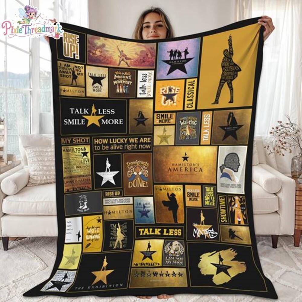 Alexander Hamilton Blanket, Hamilton Throw Blanket, Hamilton Musical Blanket, Hamilton Fan Gifts, Christmas Gifts