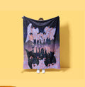Ethereal Angel Wings BTS Concept Art Blanket Black Swan Reflection Throw Aesthetic Kpop Idol Bedding Dark Fantasy Army Fan Decor Gift
