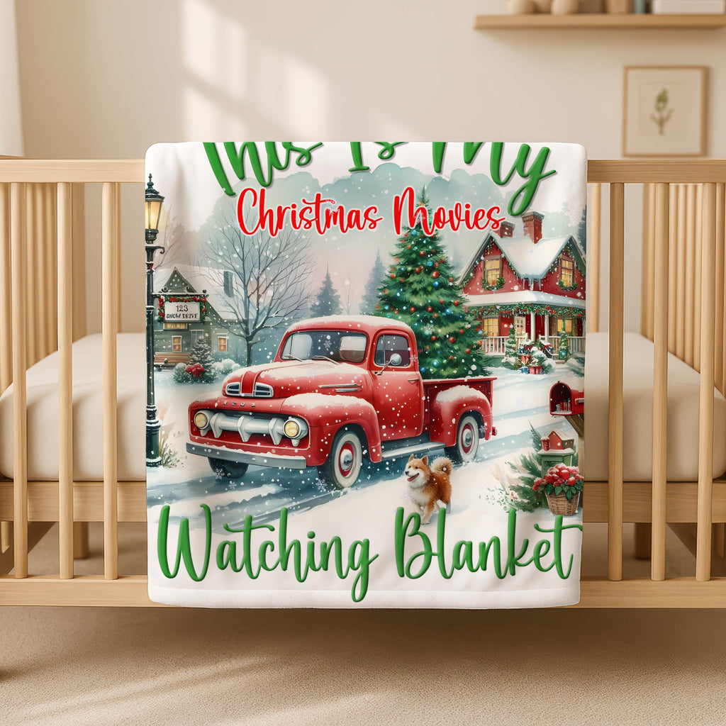 This Is My Christmas Movies Watching Blanket,Christmas Blanket Gift, Family Christmas Blanket,Christmas Movie Blanket, Christmas Gift