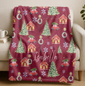 Personalized Christmas Minky Blanket, Holiday Winter Throw