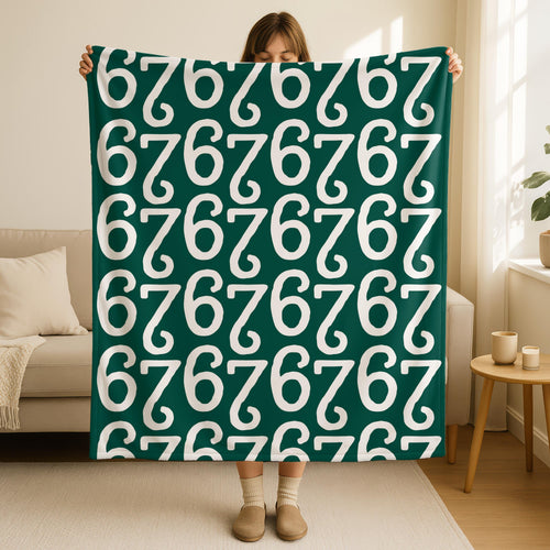 6 7 Meme Blanket,Gen Alpha Gift 6-7 Meme Decoration,Funny Gen Z Meme Velveteen Plush Blanket,67 Joke Gift for Women Men,Six Seven Meme Gift