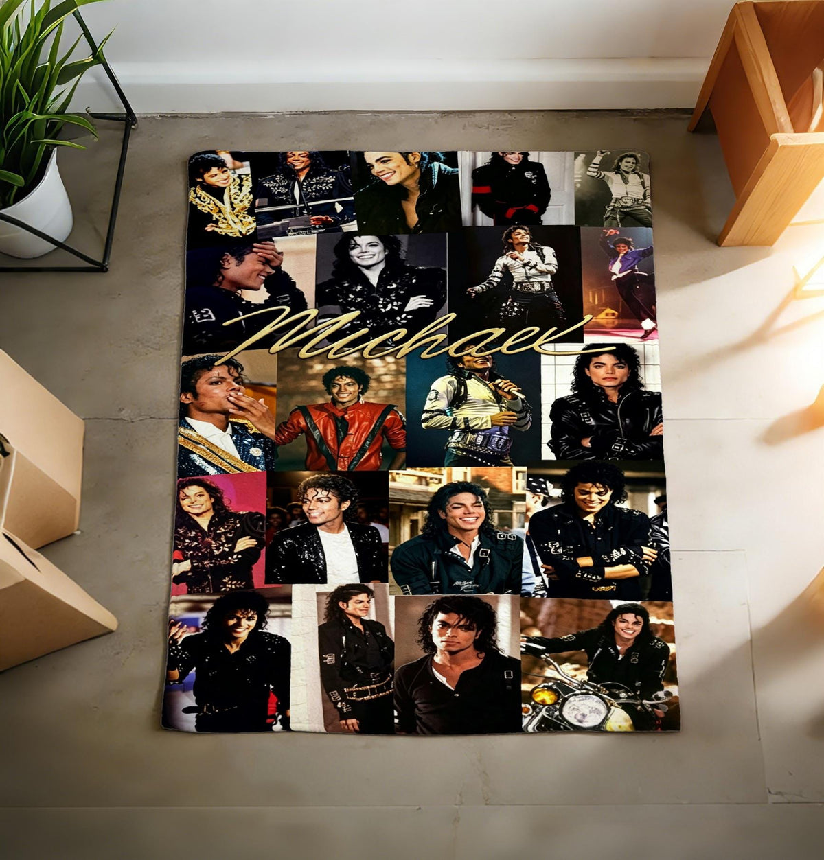 Michael Jackson Blanket Soft Throw, Ready-Made Flannel Throw, Timeless Keepsake Gift for MJ Fans & Classic Pop Music Lovers